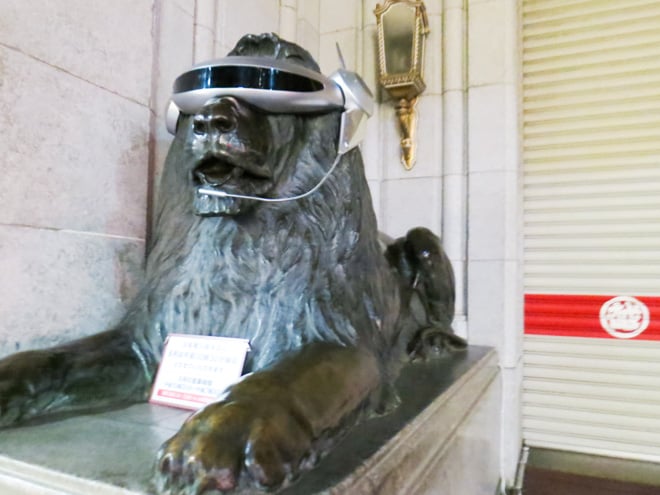 三越ライオン像 三越ライオン像がサイバー化？ 近未来的な姿が話題に