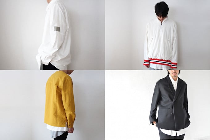 ESSAY エッセイ 15AW プルオーバー ハーフジップ ブルゾン 白 赤 紺 
