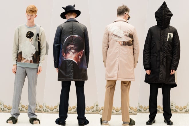 アンダーカバー、ミヒャエルボレマンスの絵画プリントが再び＜16年秋冬＞