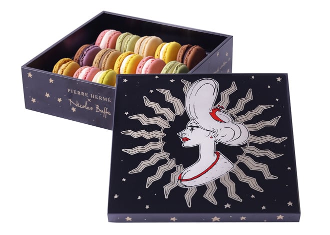 PIERRE HERMÉ ピエールエルメ　ペタルノワール　マカロン　空箱 ピエール・エルメ・パリから重箱に入ったマカロンが登場 老舗漆器店と