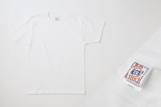 【ホワイト】テキスタイルパッチヘビーウェイトTシャツ 5.6オンス ヘビーウェイトTシャツ | ビッグサイズ | 1枚 | 00085-CVT
