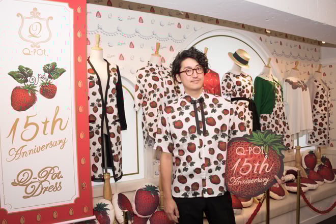 創立15周年「Q-pot.」が初のアパレルラインを発表 イチゴがモチーフに