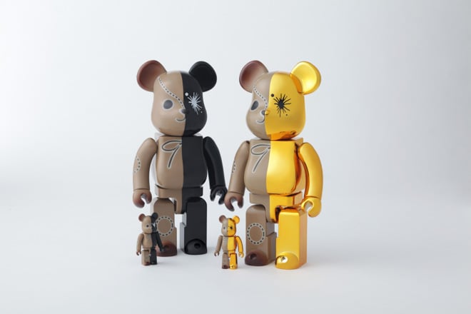 ベアブリック Maison MIHARA YASUHIRO BE@RBRICK メゾン ミハラヤスヒロとコラボした左右で表情の異なるベアブリック登場