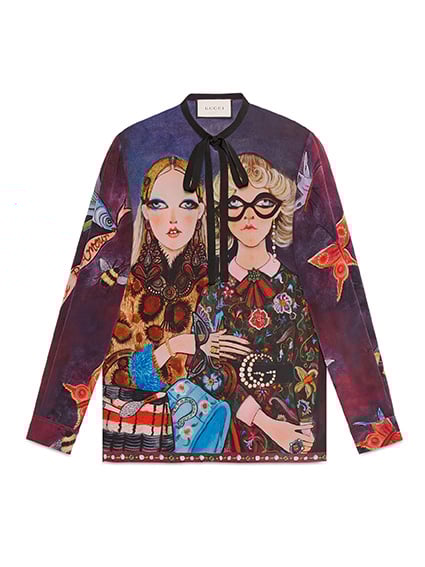 グッチ×アンスキルド・ワーカー、ポートレートとフラワーの限定