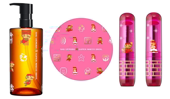 シュウ ウエムラ」がスーパーマリオブラザーズとコラボ、全32アイテム