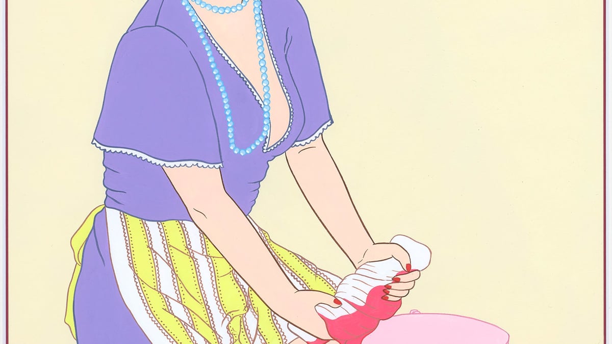 イラストレーター 竹井千佳が初の画集を発売、昭和少女を描いたポップ