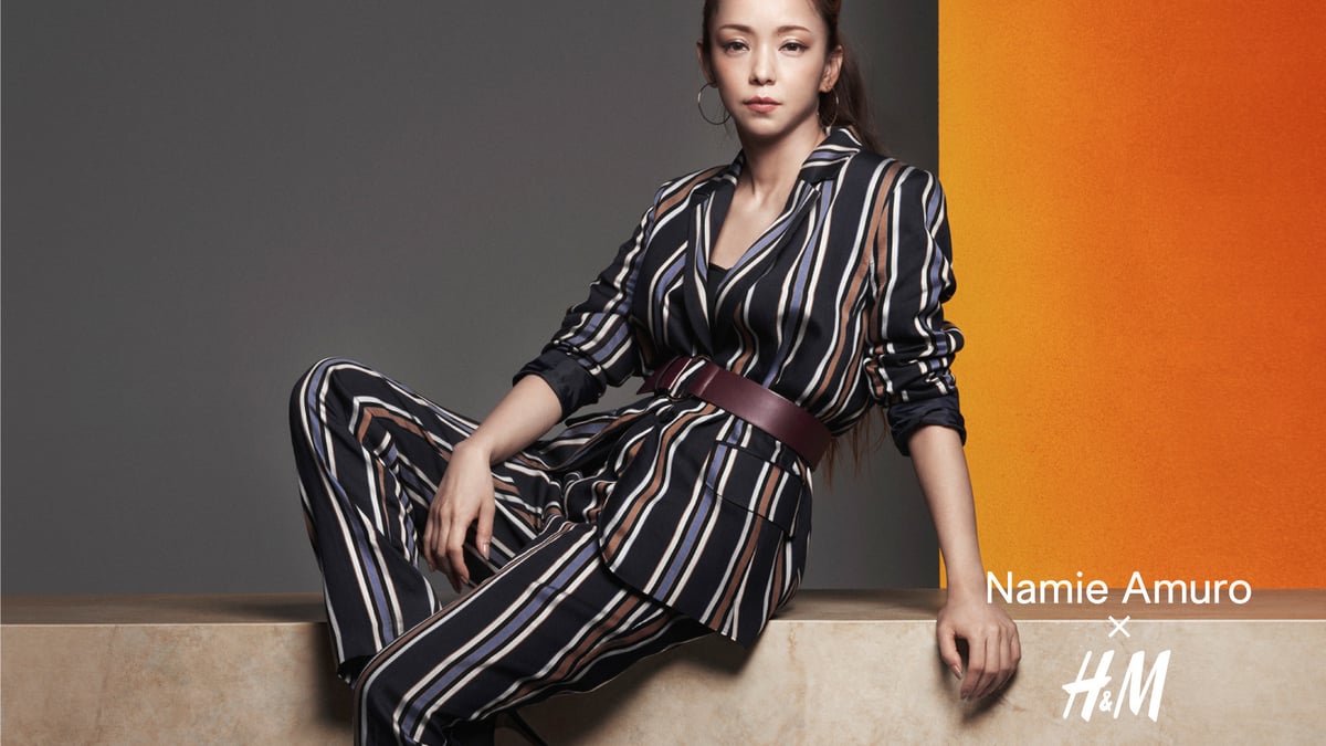 H&amp;H - 安室奈美恵 H&amp;M パンツ ストライプ 34 H&M - 安室奈美恵×H&M ストライプ ジャケット パンツ