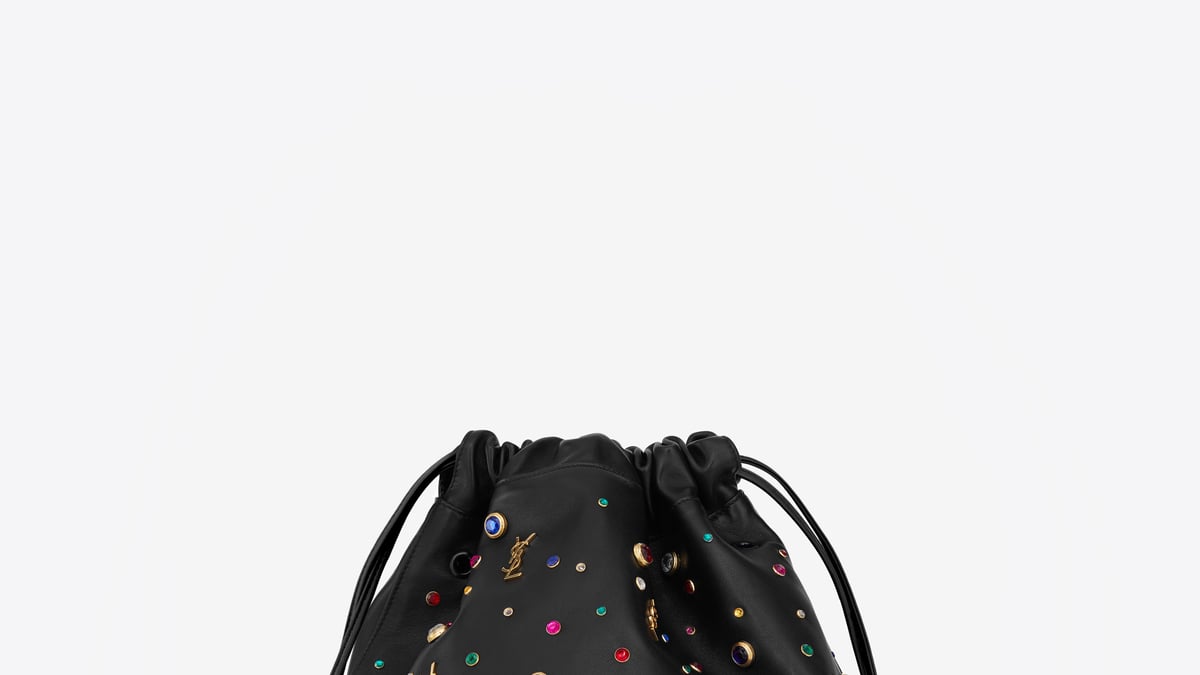 サンローラン新作バッグ「テディ」発売、巾着型の2WAYタイプ