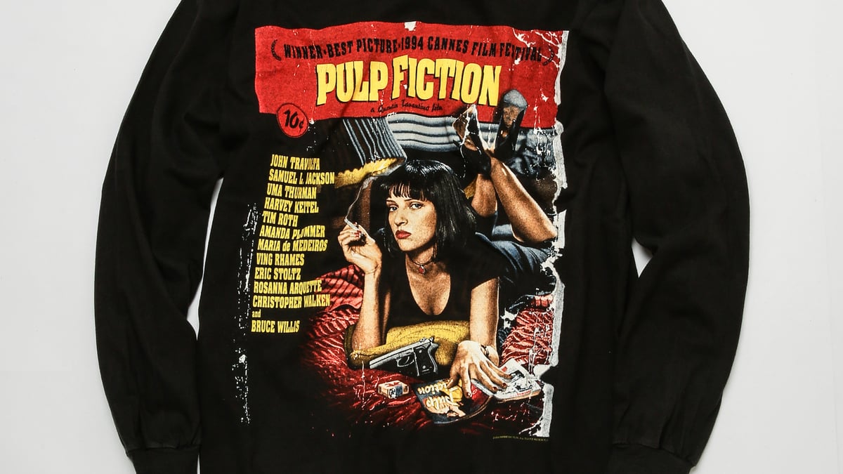 モネ00s 映画 Pulp Fiction Tシャツ タランティーノ weber
