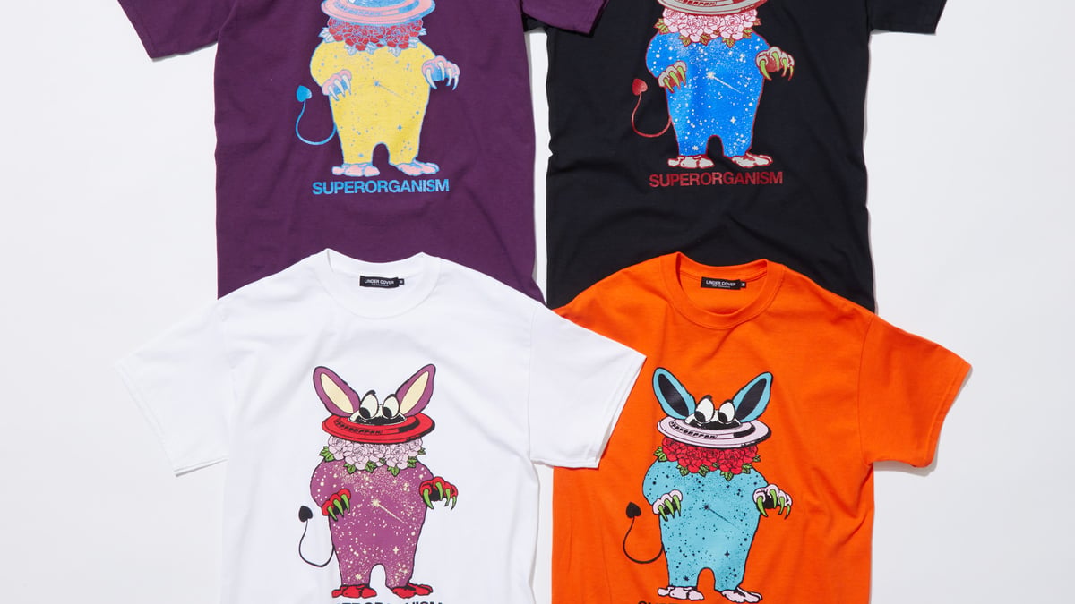 アンダーカバーがスーパーオーガニズムとコラボアイテム製作、ツアー 