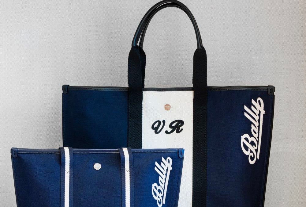 ノリサン様 ★BALLY バリー キャンバス トートバッグ ロゴプリント バリーがキャンバストートにイニシャルを刻印するサービスを銀座店限定
