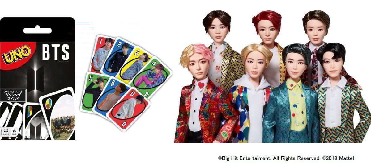 BTSのファッションドールとウノが登場、マテル社が今夏発売