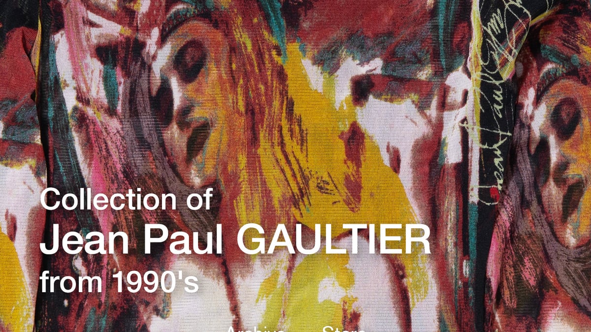 Jean-Paul GAULTIER - 【90年代アーカイブ、フェティッシュ】ジャンポールゴルチエ古着ジャガードウール 90年代アーカイブ、フェティッシュ】ジャンポールゴルチエ古着