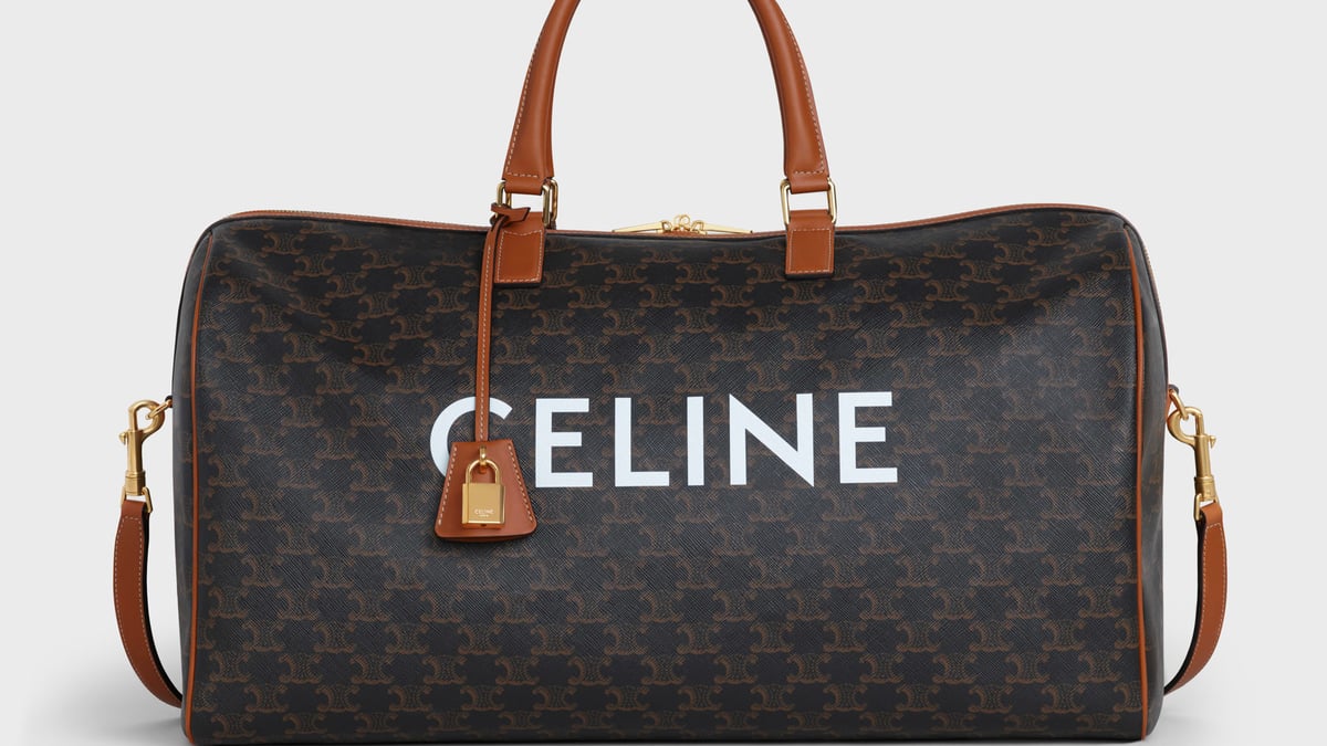 ラージ ヴォヤージュバッグ / CELINEプリント入り トリオンフ