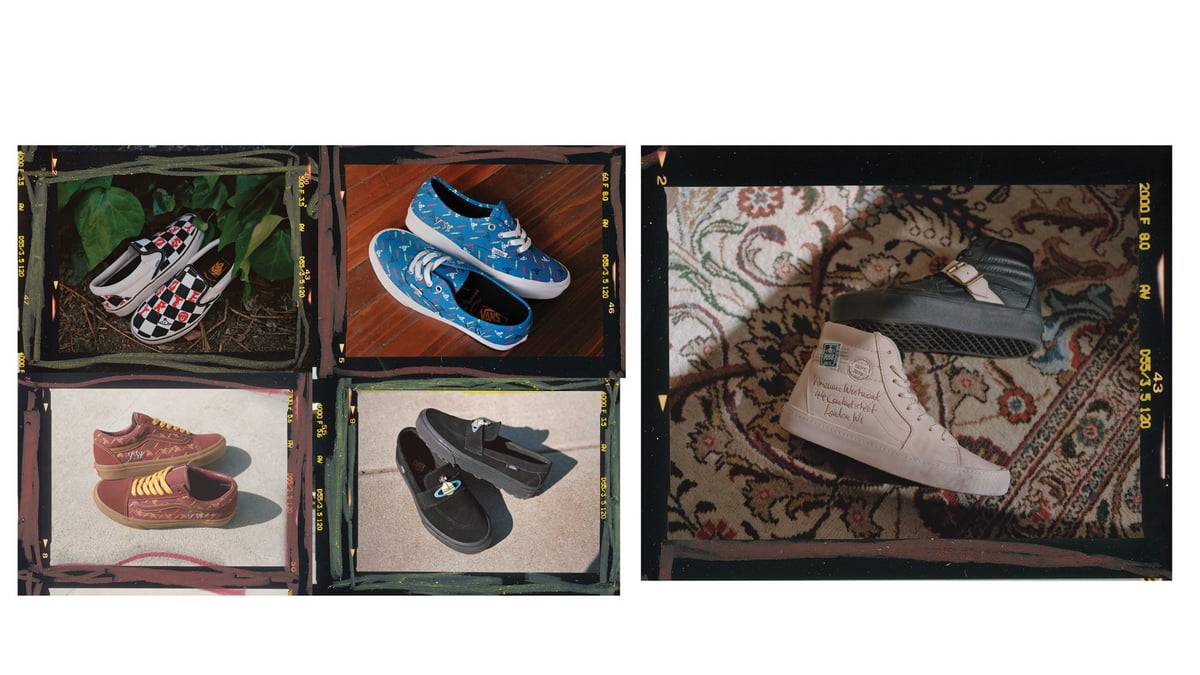 こっこ　ヴィヴィアンウエストウッド スニーカー チェック 24.5 Viv ☆大人気☆ VANS X Vivienne Westwood CHECKERBOARD SLIP-ON