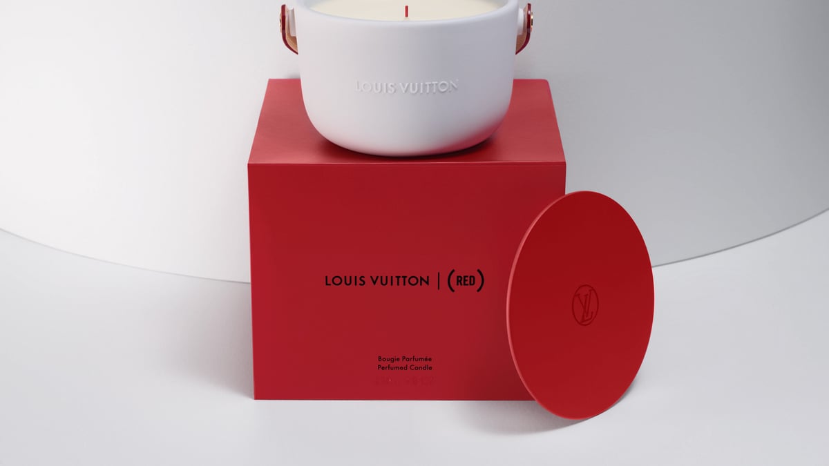 LOUIS VUITTON I (RED) ミディアム キャンドル限定品 ルイ・ヴィトン」がエイズ撲滅運動を支援、チャリティー