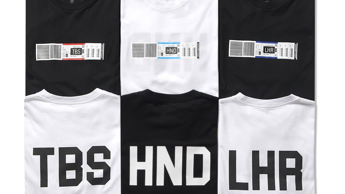 ユニフォーム エクスペリメントから空港をモチーフにしたTシャツ発売 