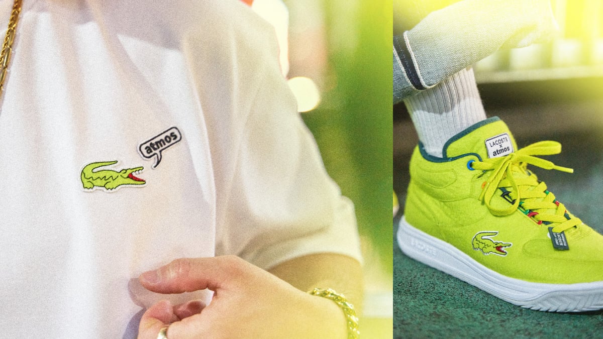 超レア●LACOSTE●ユニークな素材スライド メンズ T-CLIP SET 224 8 SMA 48SMA0094 - ラコステ（LACOSTE