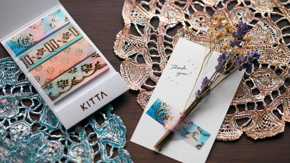 ユキ フジサワの箔プリントをデザインしたマスキングテープが登場