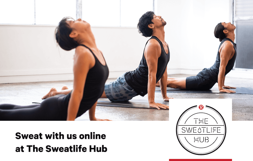 ルルレモン」が六本木のThe Sweatlife Hubからオンラインレッスンを配信