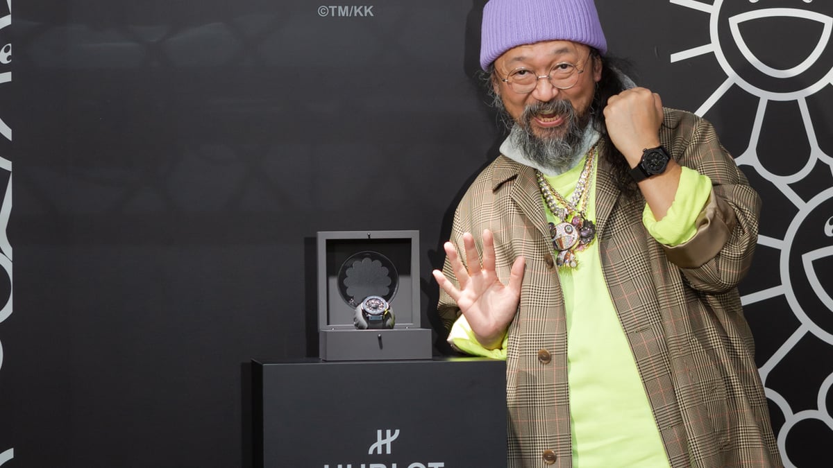 ウブロが日本人アーティストと初コラボ、村上隆の「お花」をデザイン