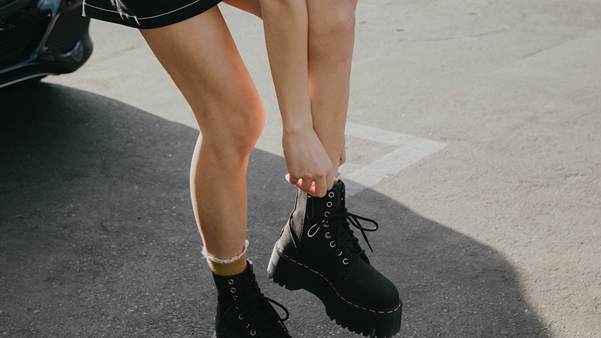 Dr. Martens xgirl シルバー ブーツ