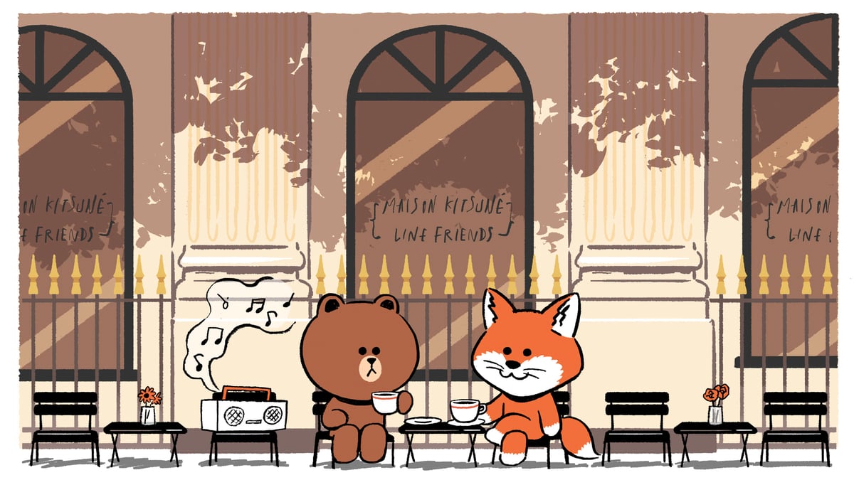 MAISON KITSUNE 「メゾン キツネ(Maison Kitsune)とLINE FRIENDS