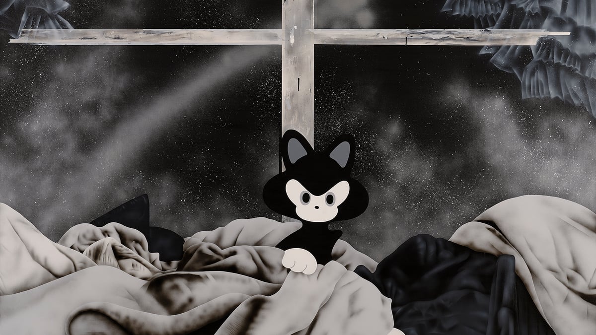 TIDE イデタツヒロ　「craw」　爪　原画 TIDE イデタツヒロ 「craw」 爪 原画