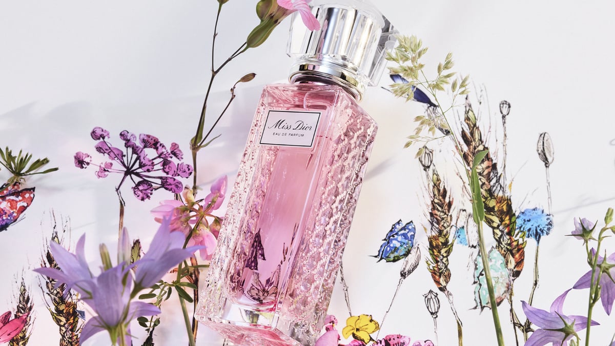 Dior 花柄パッケージ 香水入り ディオールの名香「ミス ディオール」リニューアル、花束のよう