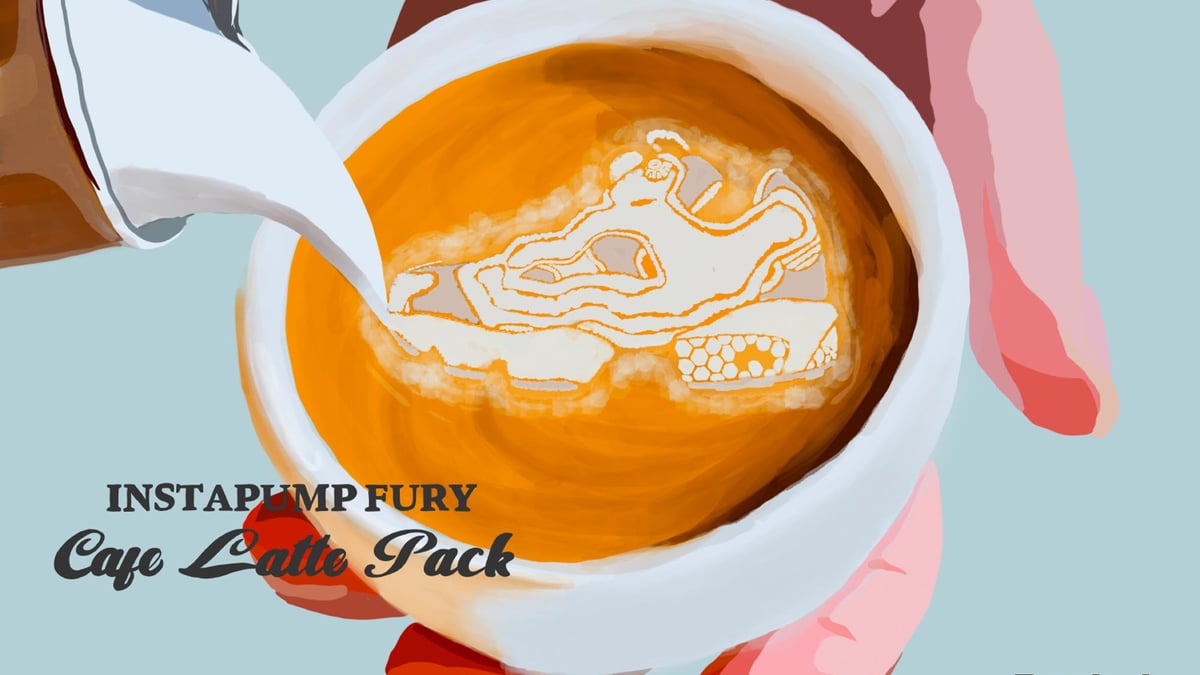 カフェラテをイメージしたリーボック インスタポンプフューリー