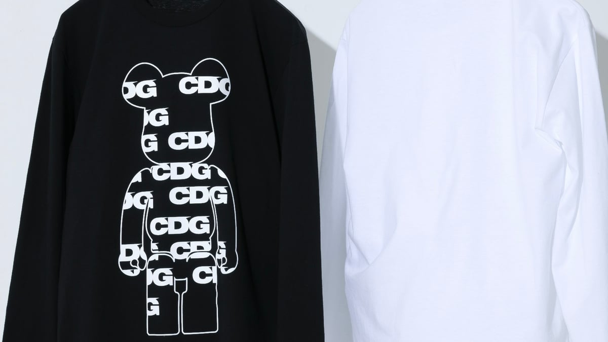 CDGからベアブリックのTシャツが登場、長袖と半袖の2型を発売