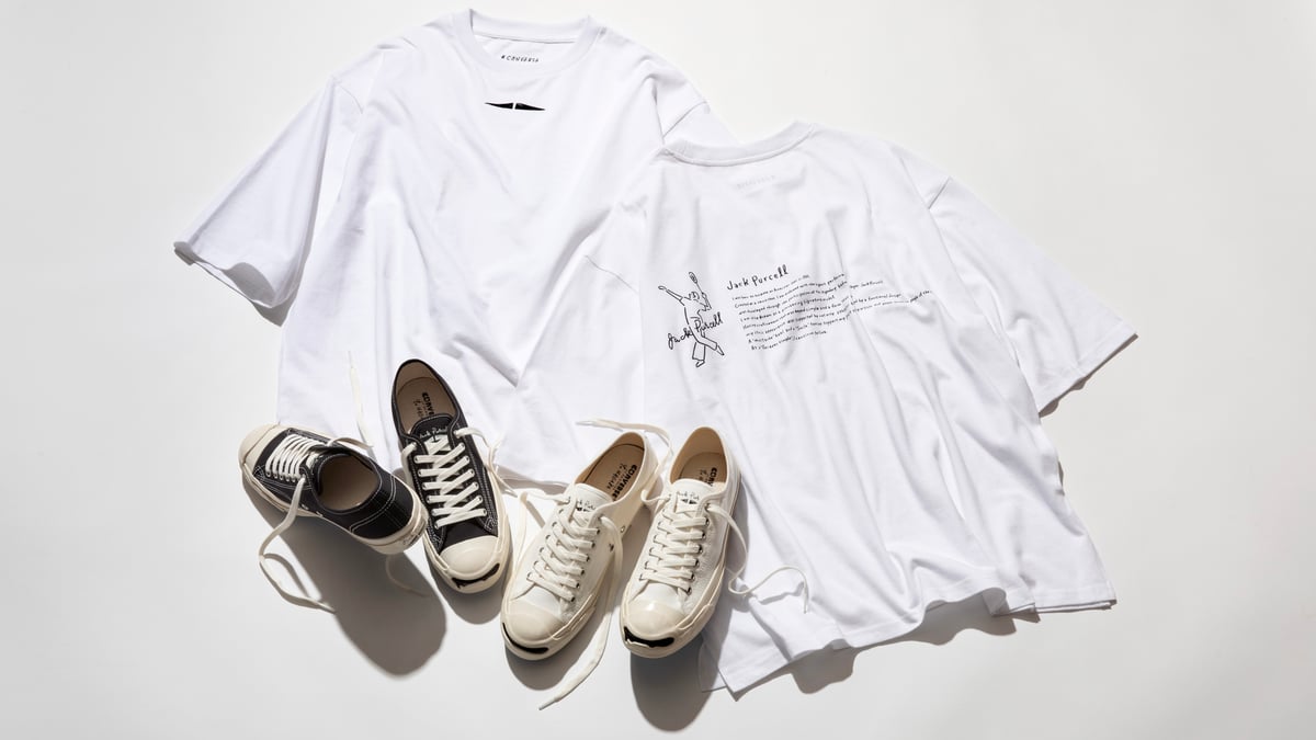 【新品】長場 雄×コンバースコラボ　ジャックパーセル　27㎝ コンバースと長場雄によるコラボ第2弾 手描きタッチの「ジャック