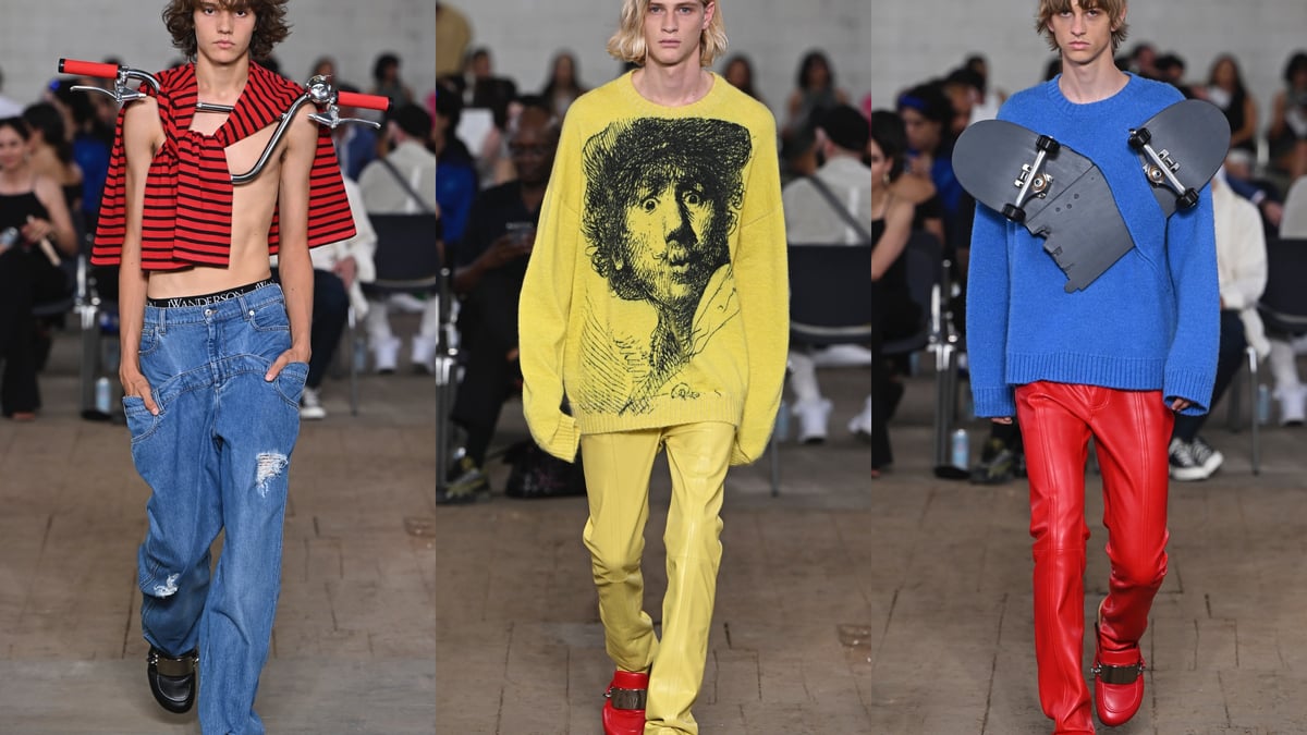 自転車のハンドルや折れたスケートデッキも服の一部に 「JW