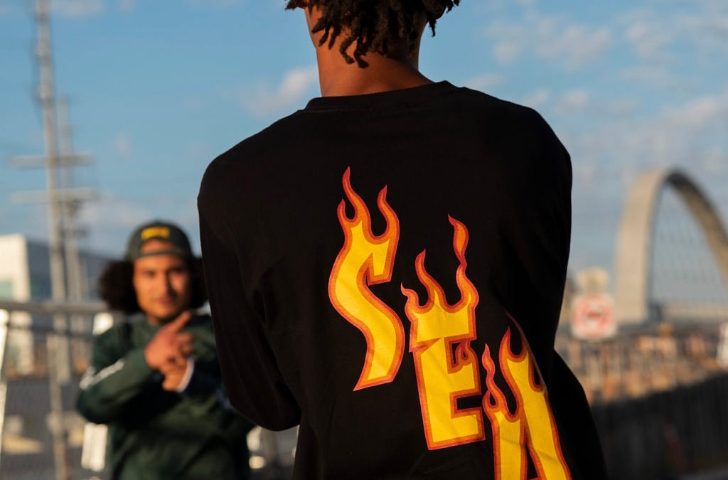 THRASHER × WIND AND SEA、ロゴデザインを落とし込んだコラボ