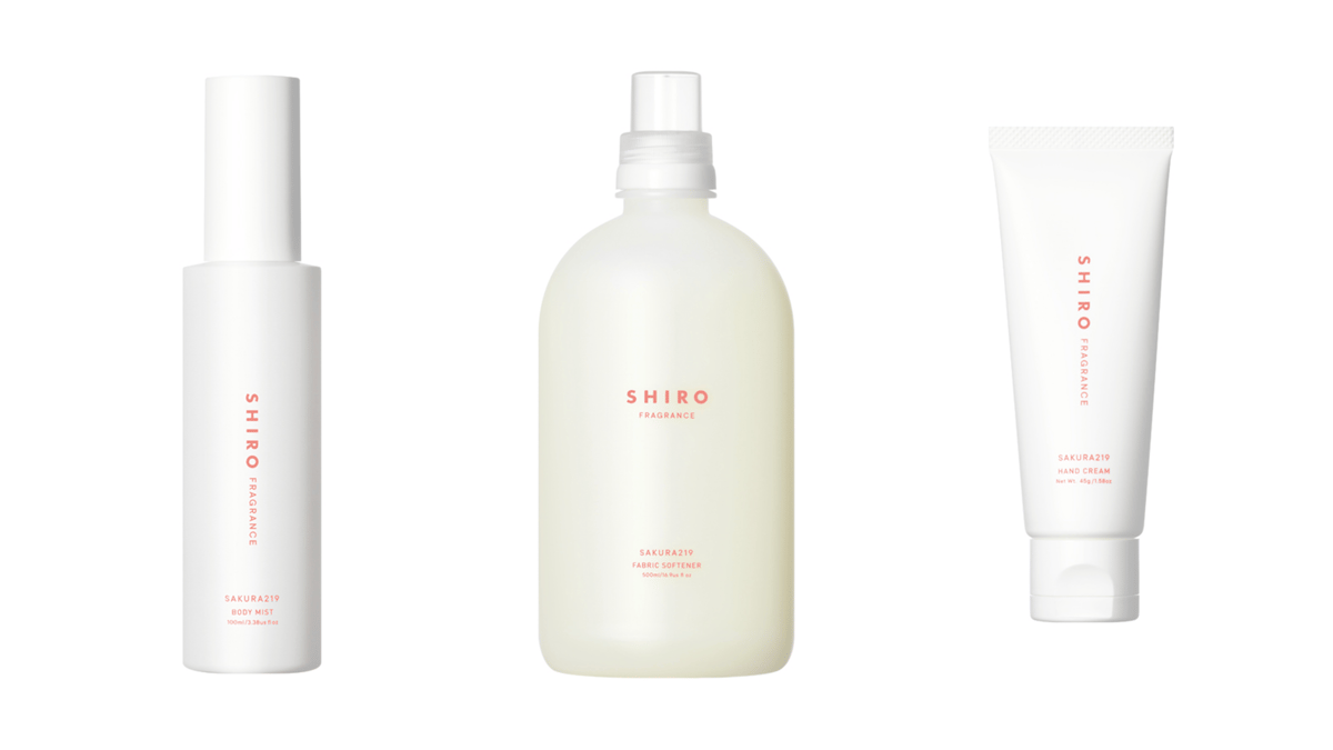 シロから毎年人気の「さくら219」が登場 3つのアイテムを展開