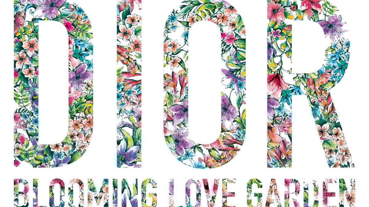 Christian Dior クリスタル フォトフレーム ラウンド型 ロゴ 花柄