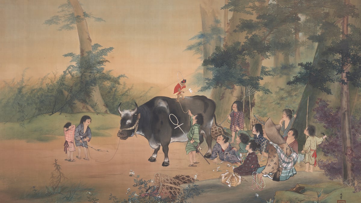 日本画 「賀茂の社家」100号　美術学生卒業制作　学校賞受賞作品 日本画 「賀茂の社家」100号 美術学生卒業制作 学校賞受賞作品