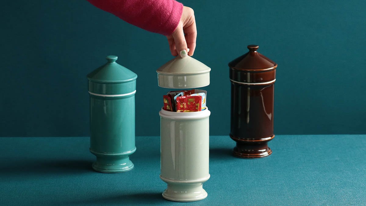 【HASAMI】スナックキャニスター 波佐見焼】 HASAMI SEASON 01 スナックキャニスター | HESTA LIFE