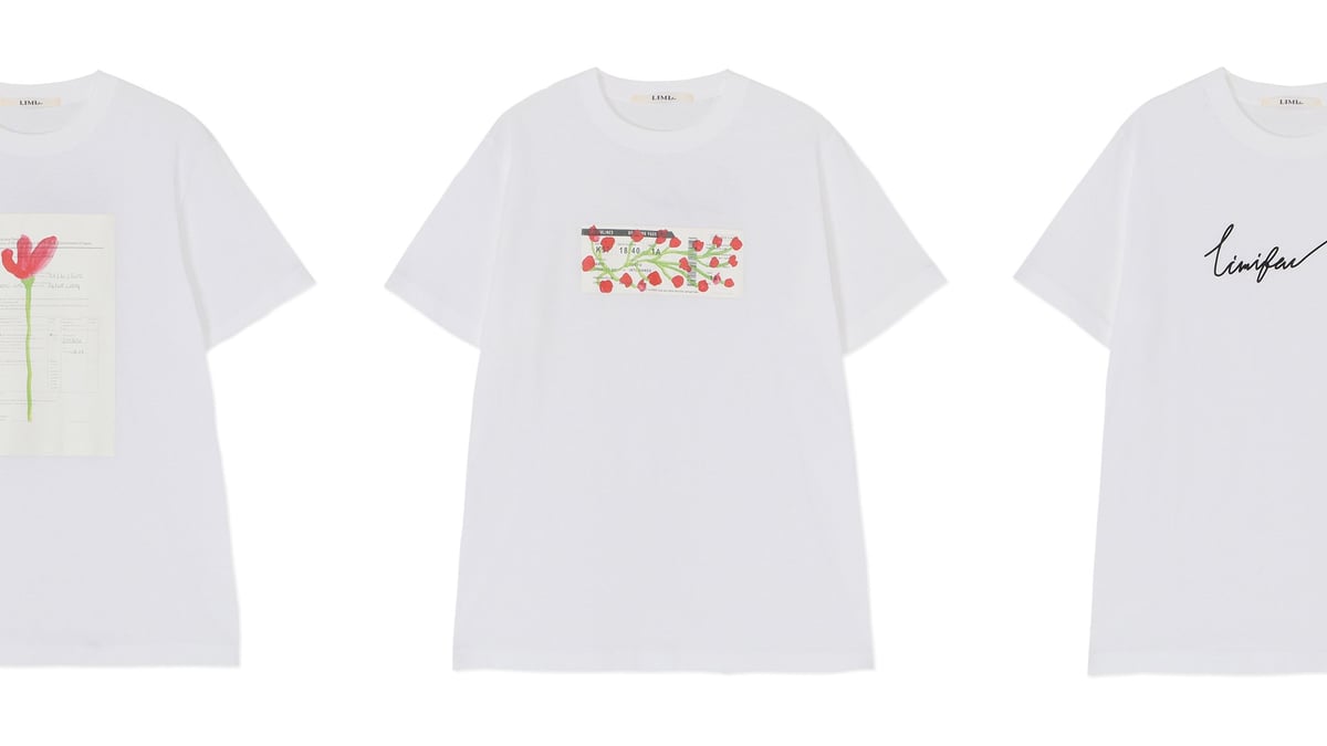 浅野忠信がレシート裏に描いたドローイングをTシャツに、リミ フゥが発売