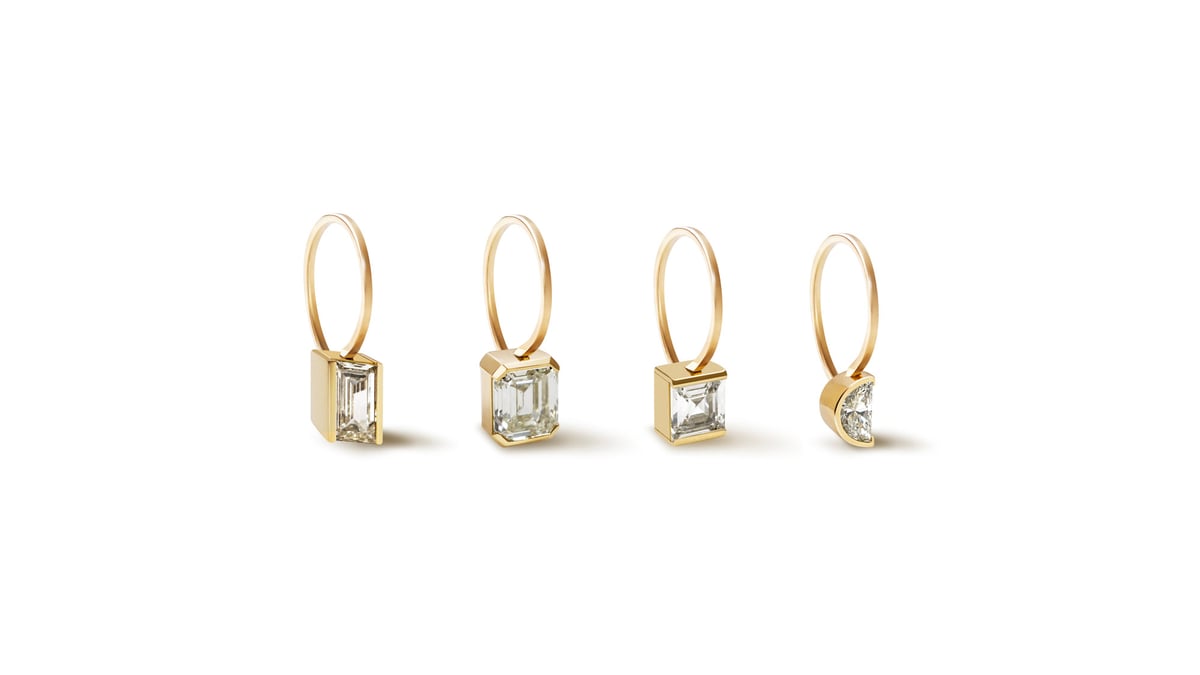 シハラが新作ピアス発売 ダイアモンドを異なる形にカット