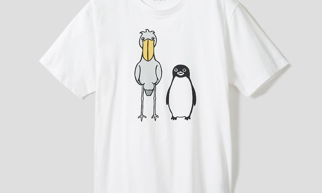 グラニフ × さかざきちはる、ペンギンとハシビロコウがモチーフの新作13アイテムを発売