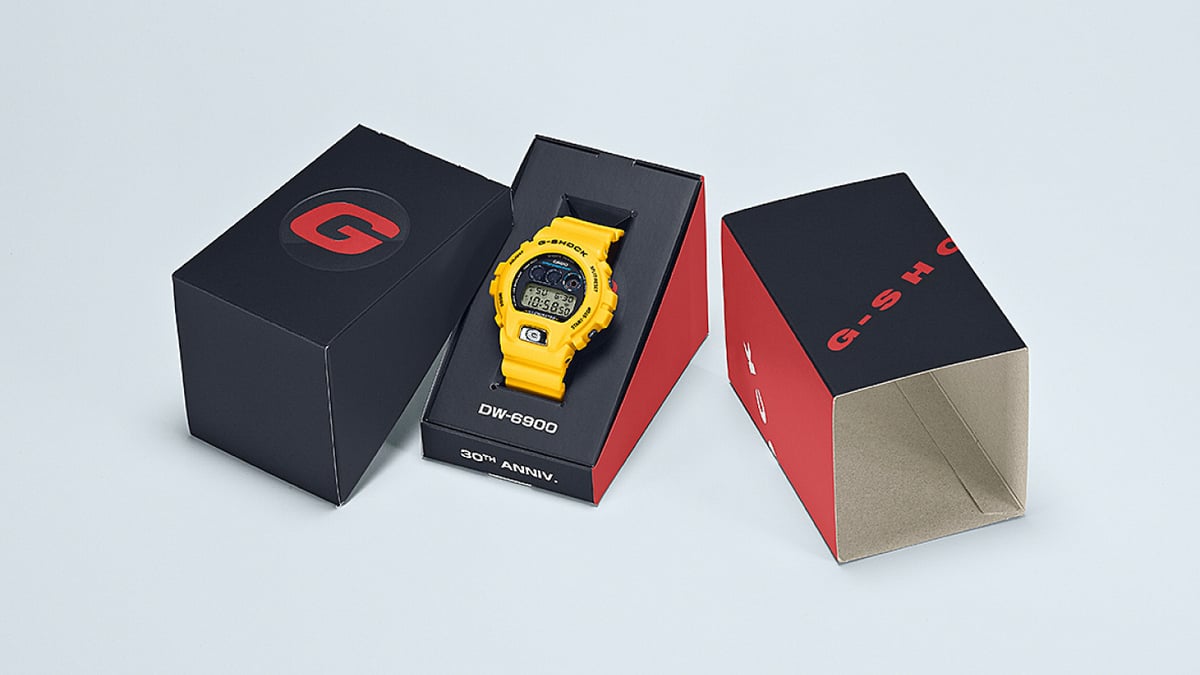 Gショック、「DW-6900」誕生30周年記念モデルを発売 90年代風の3色展開