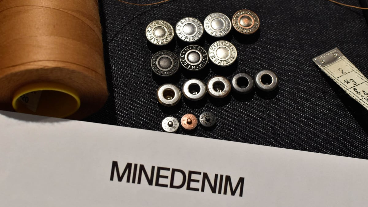 マインデニム」がカスタムオーダーイベントを開催 生地やボタンを