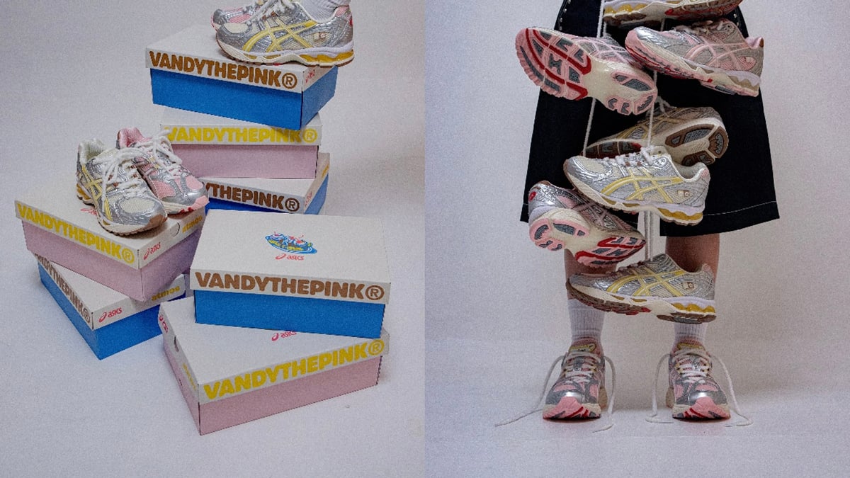 アトモスがアシックス、ヴァンディー・ザ・ピンクとトリプルコラボ