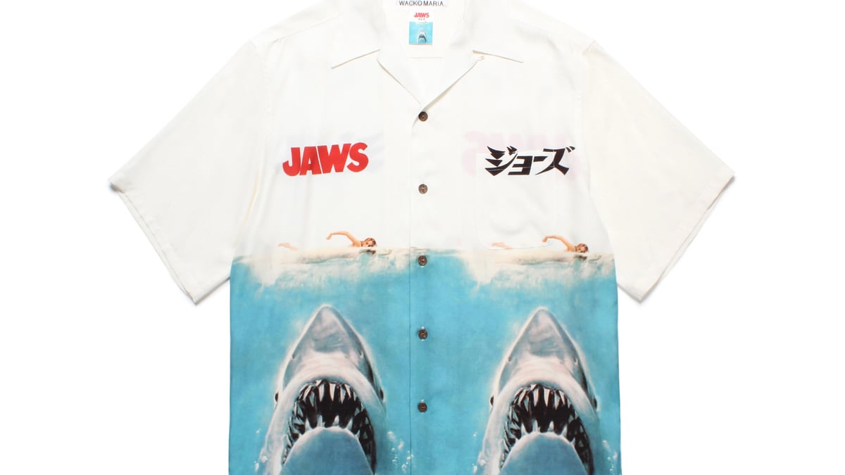 WACKO MARIA x JAWS 国内買付 ハワイアン シャツ Mサイズ WACKO MARIA x Jaws Hawaiian Shirt 