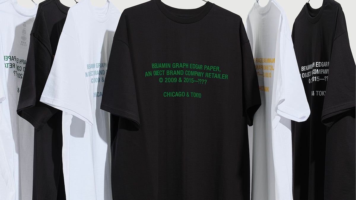 【試着のみGraphpaper BENJAMIN EDGAR Tシャツワンサイズ BENJAMIN GRAPH EDGAR PAPER S/S Oversized Tee – Graphpaper