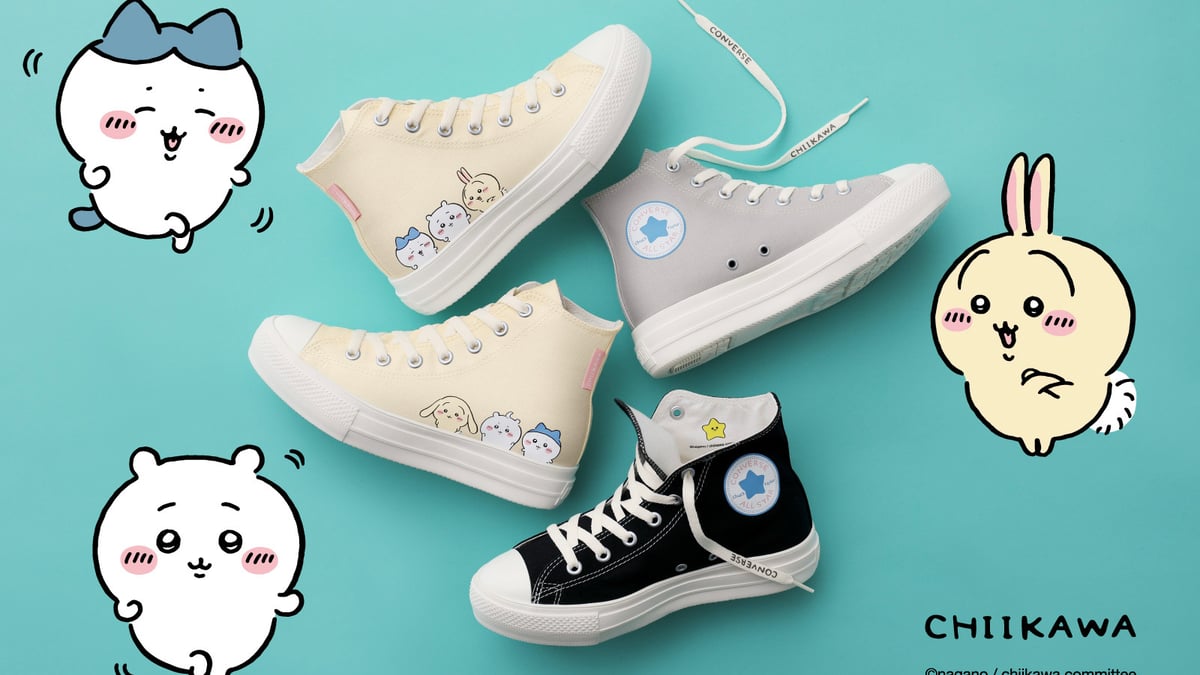 コンバース × ちいかわ第2弾 キャラクターを配したオールスター2型を発売
