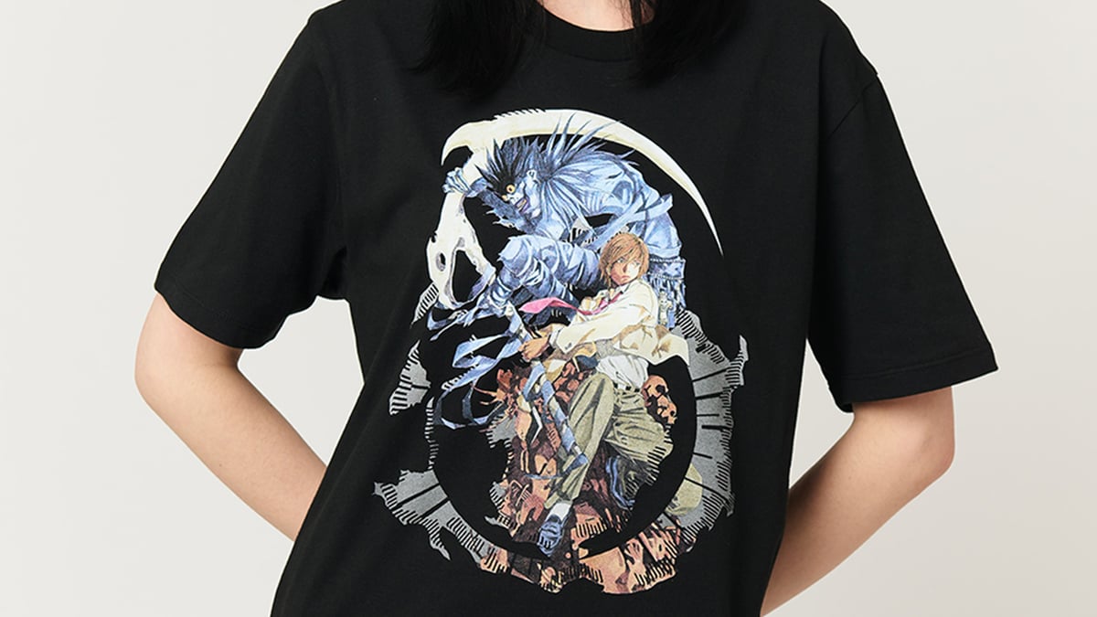 デスノート　グラニフ　コラボTシャツ デスノート グラニフ 弥海砂＆レム ビッグシルエット Tシャツ M