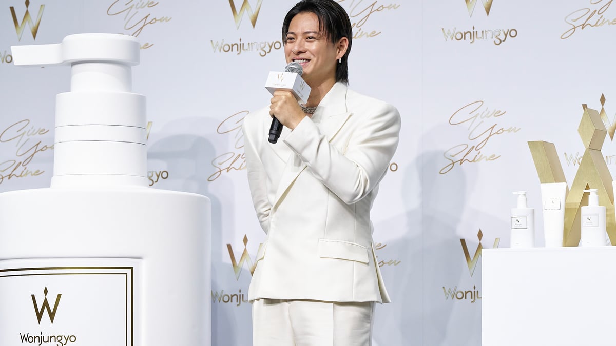 Number_i 平野紫耀が「ウォンジョンヨ ヘア」の新CM発表会に登場