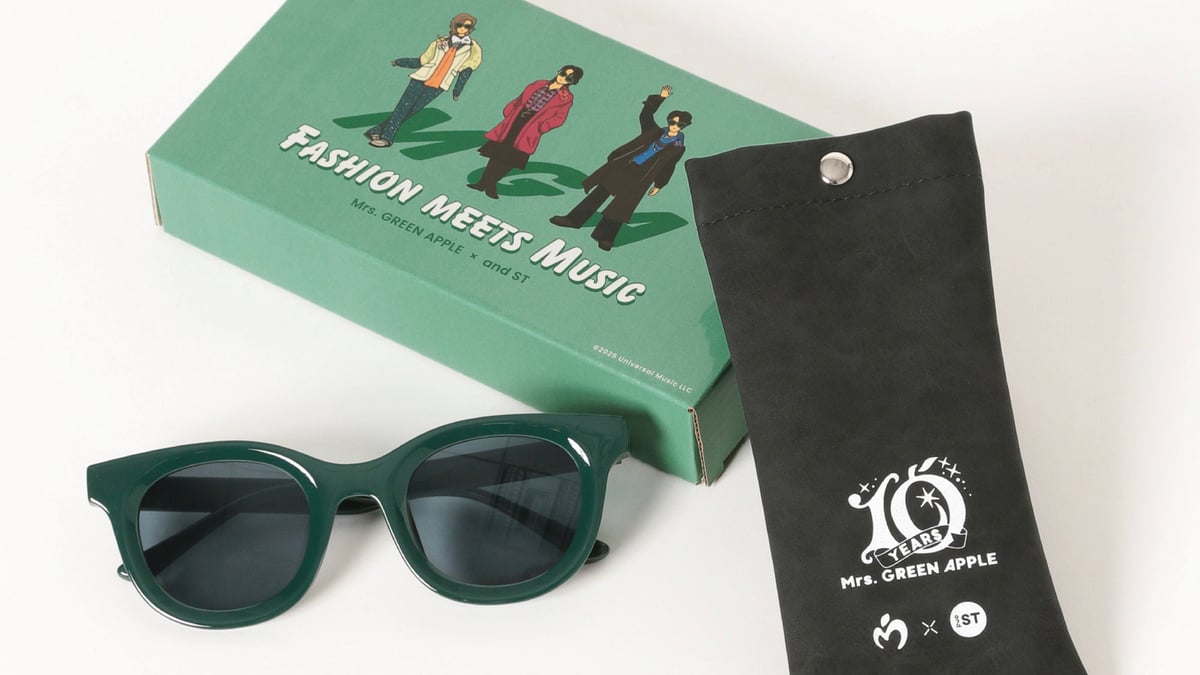 Mrs. GREEN APPLE × and ST サングラス 限定 ミセス ミセスグリーンアップル10周年を記念、アンドエスティがコラボ